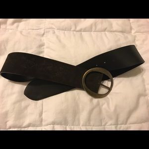 Express genuine leather belt